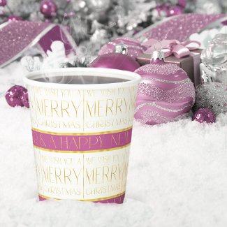 Magenta Gold Christmas Pattern#35 ID1009