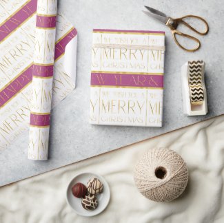 Magenta Gold Christmas Pattern#35 ID1009