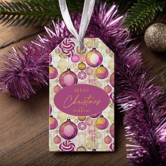 Magenta Gold Christmas Pattern#6 ID1009