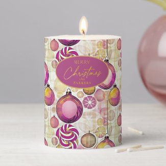 Magenta Gold Christmas Pattern#6 ID1009