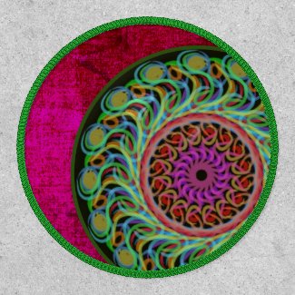 Magenta & Green Mandala Patch