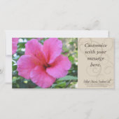Magenta Hibiscus Photocard (Front)