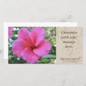 Magenta Hibiscus Photocard (Front/Back)