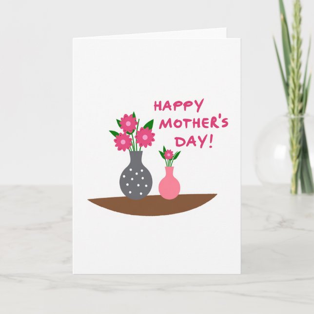 Magenta Hues Mothers Day Card (Front)