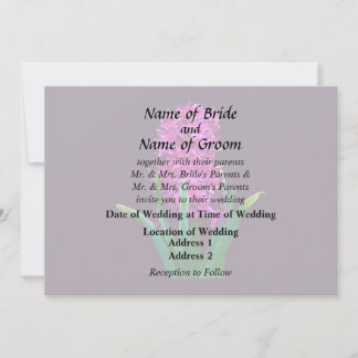 Magenta Hyacinth Invitation