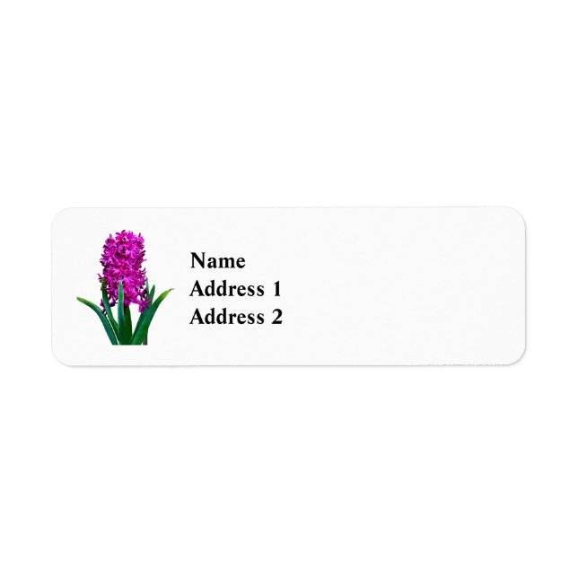 Magenta Hyacinth Label (Front)