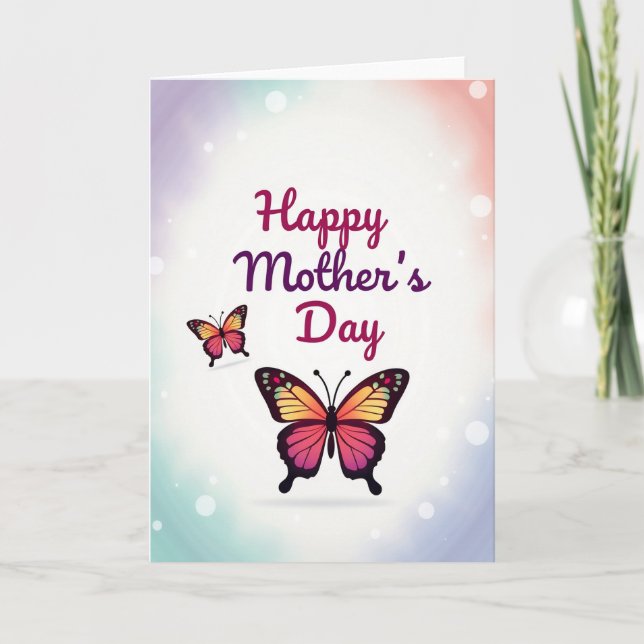 Magenta Insect Mothers Day Card (Front)
