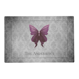Magenta Jeweled Butterfly Placemat