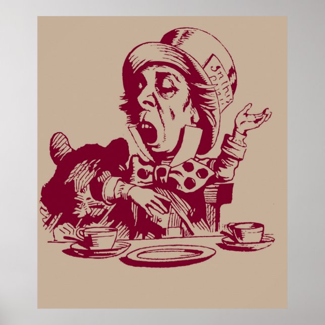Magenta Mad Hatter Poster (Front)