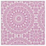 Magenta Mandala Geometric Pattern Fabric
