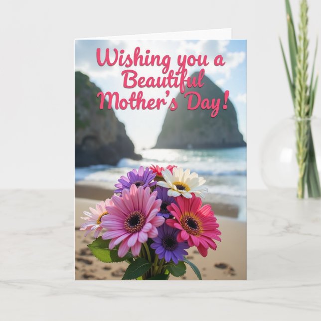Magenta Mothers Day Bloom Card (Front)
