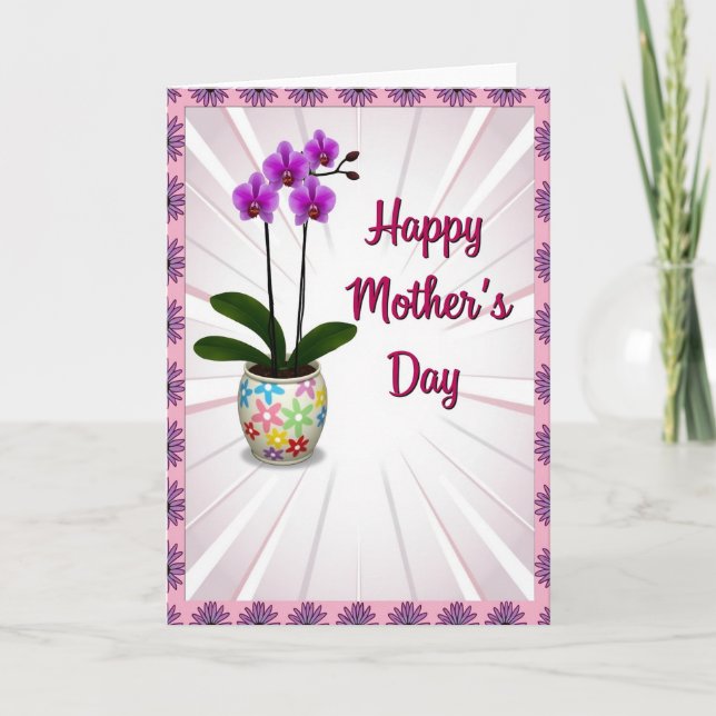 Magenta Mothers Day Card (Front)
