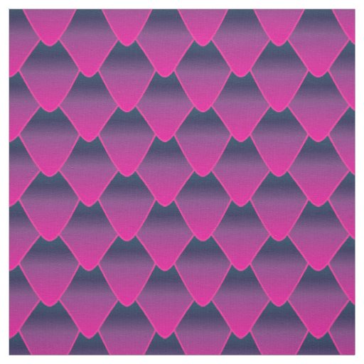 Magenta Ombre Dragon Scales Fabric