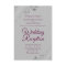 Magenta on Gray BUDGET Wedding Reception Invite