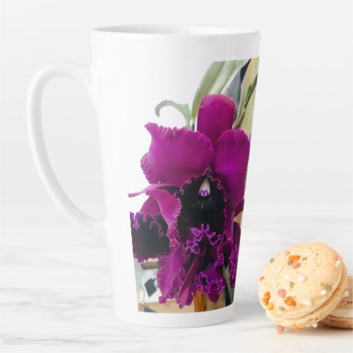 Magenta Orchid Full Latte Mug