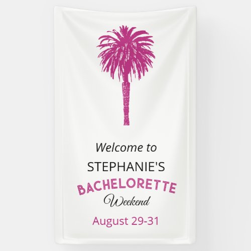 Magenta Palm Springs Tropical Beach Destination    Banner