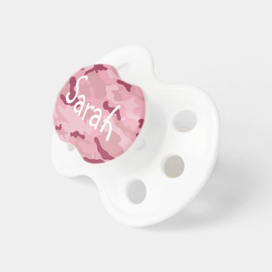 Magenta & Pink Camo BooginHead Pacifier (Front Right)