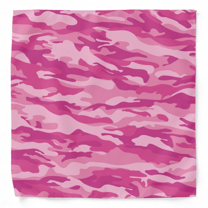 Magenta Pink Camo Pattern Bandana | Zazzle.com