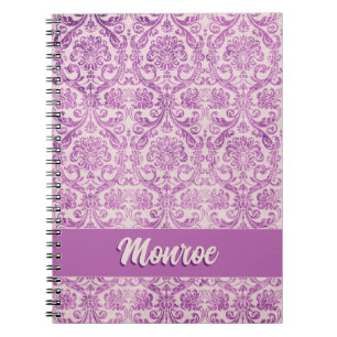Magenta Pink Damask Notebook