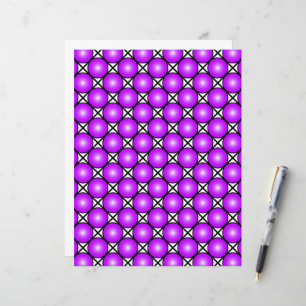 Magenta Pink Dots Black White Lattice Pattern