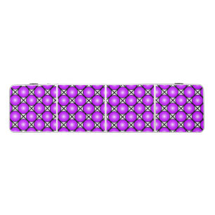 Magenta Pink Dots Black White Lattice Pattern Beer Pong Table