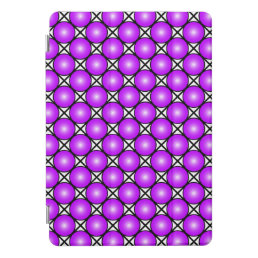 Magenta Pink Dots Black White Lattice Pattern iPad Pro Cover