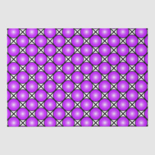 Magenta Pink Dots Black White Lattice Pattern Tissue Paper