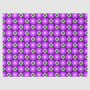 Magenta Pink Dots Black White Lattice Pattern Tissue Paper