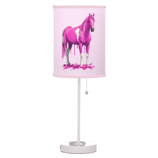 pink horse lamp