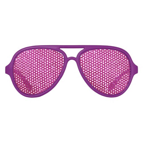 Magenta Pink Glitter  Aviator Sunglasses
