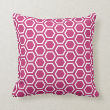 Magenta Pink Honeycomb Pattern