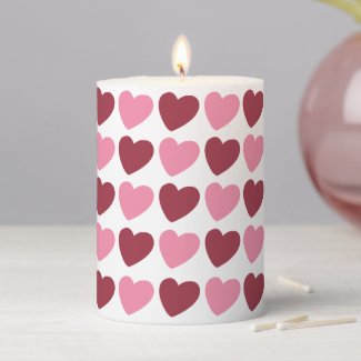 Magenta Pink Love Hearts Pattern