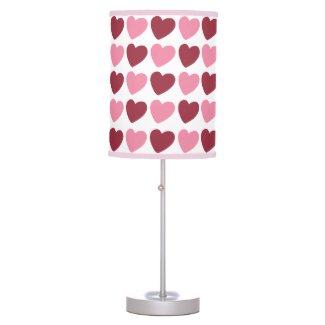Magenta Pink Love Hearts Pattern