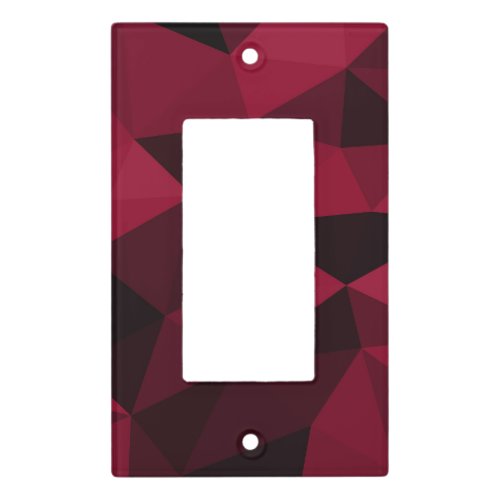 Magenta pink red dark black geometric mesh pattern light switch cover