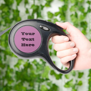 Magenta Pink Spring Season Solid Color Retractable Pet Leash