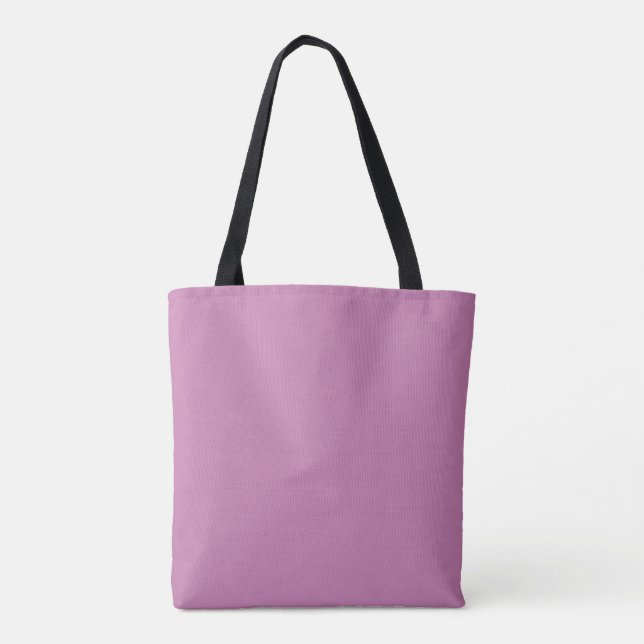 Magenta Pink Spring Season Solid Color Tote Bag (Back)