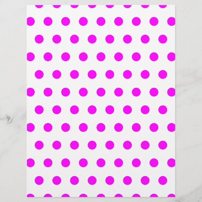 Magenta Polka Dots Flyer (Front)