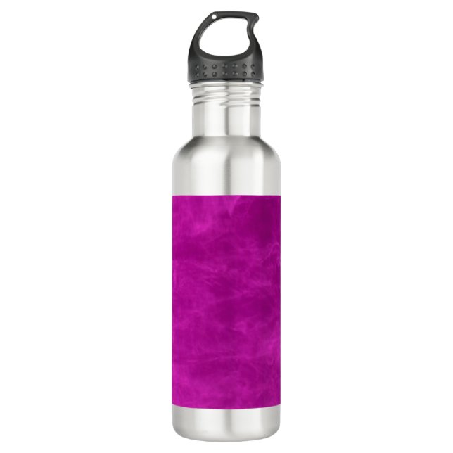 Magenta Purple Aesthetic Stainless Steel Water Bottle (Front)