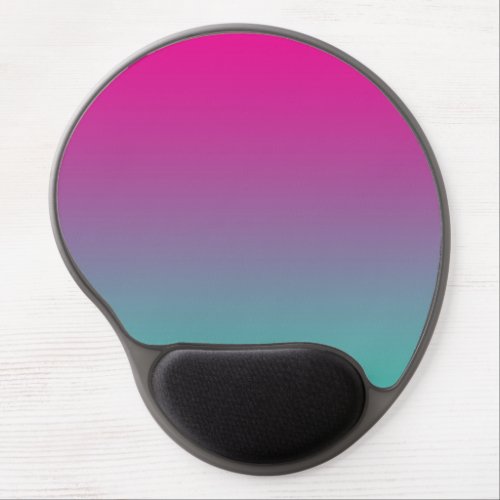 Magenta Purple And Teal Ombre Gel Mouse Pad