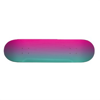 Magenta Purple And Teal Skateboard by Comp_Skateboard_Deck at Zazzle