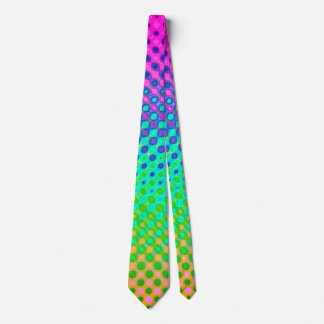 Magenta Purple Blue Green Yellow Pink Neck Tie