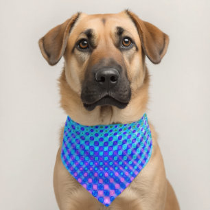 Magenta Purple Blue Green Yellow Pink Pet Bandana Collar