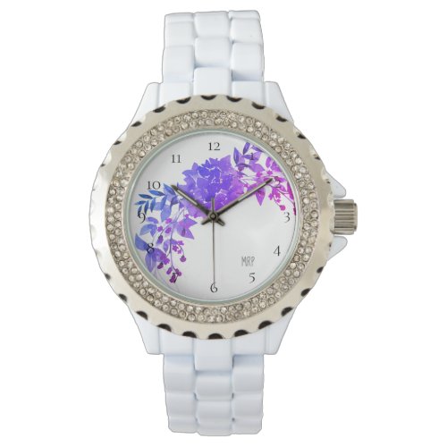  Magenta Purple Blue Hydrangea Floral Watch