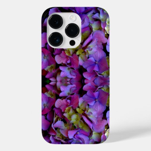 Magenta Purple blue yellow Hydrangeas flowers Case_Mate iPhone 14 Pro Case