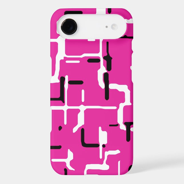 Magenta Purple Pink Black White Case-Mate iPhone Case (Back)
