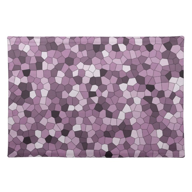 Magenta Purple Pink Pattern Cloth Placemat (Front)