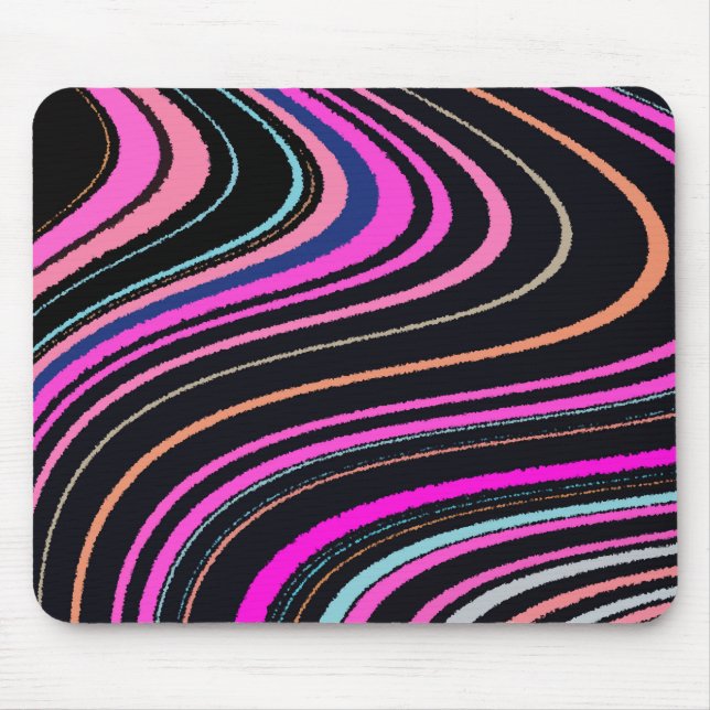 Magenta Purple Pink Pattern Mouse Pad (Front)