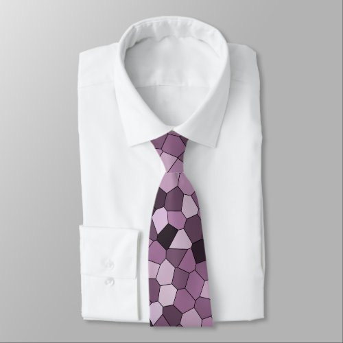 Magenta Purple Pink Pattern Neck Tie