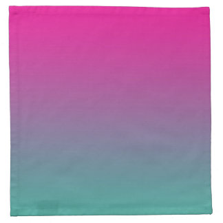 Magenta Purple & Teal Ombre Napkin