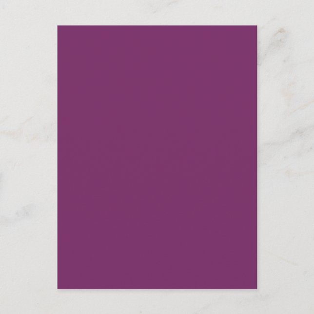 Magenta Purple Trend Color Template Blank Colors Postcard (Front)